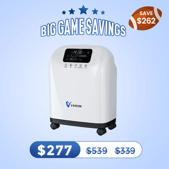 VARON Home Oxygen Concentrator With The Wheels VH-4