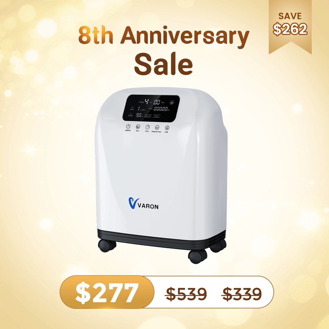 VARON Home Oxygen Concentrator With The Wheels VH-4