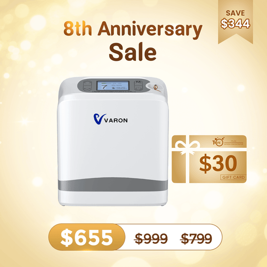 VARON Portable Oxygen Concentrator 1-7 L/min VP-08 Lite