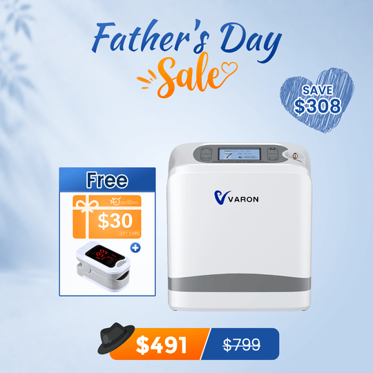 VARON Portable Oxygen Concentrator 1-7 L/min VP-8 Lite