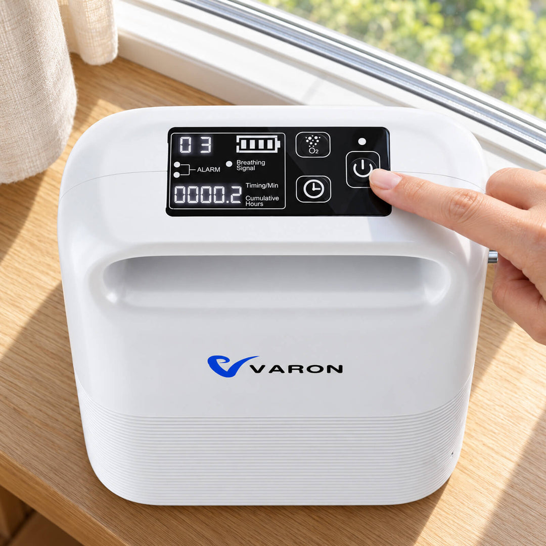 VARON 1-5L/min Pulse Flow Portable Oxygen Concentrator NT-02