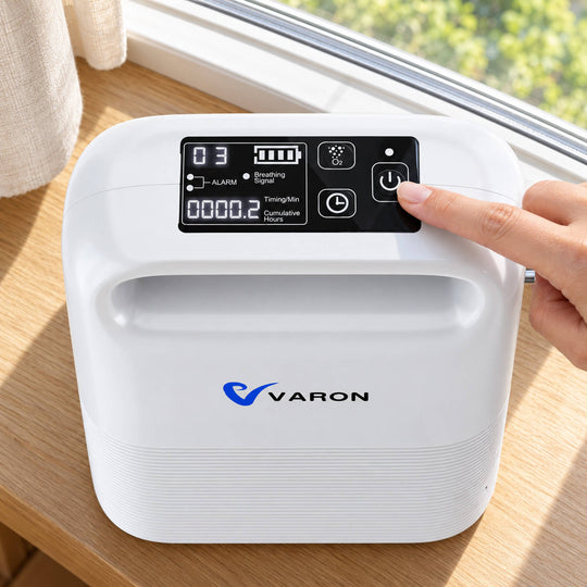 VARON 1-5L/min Pulse Flow Portable Oxygen Concentrator NT-02