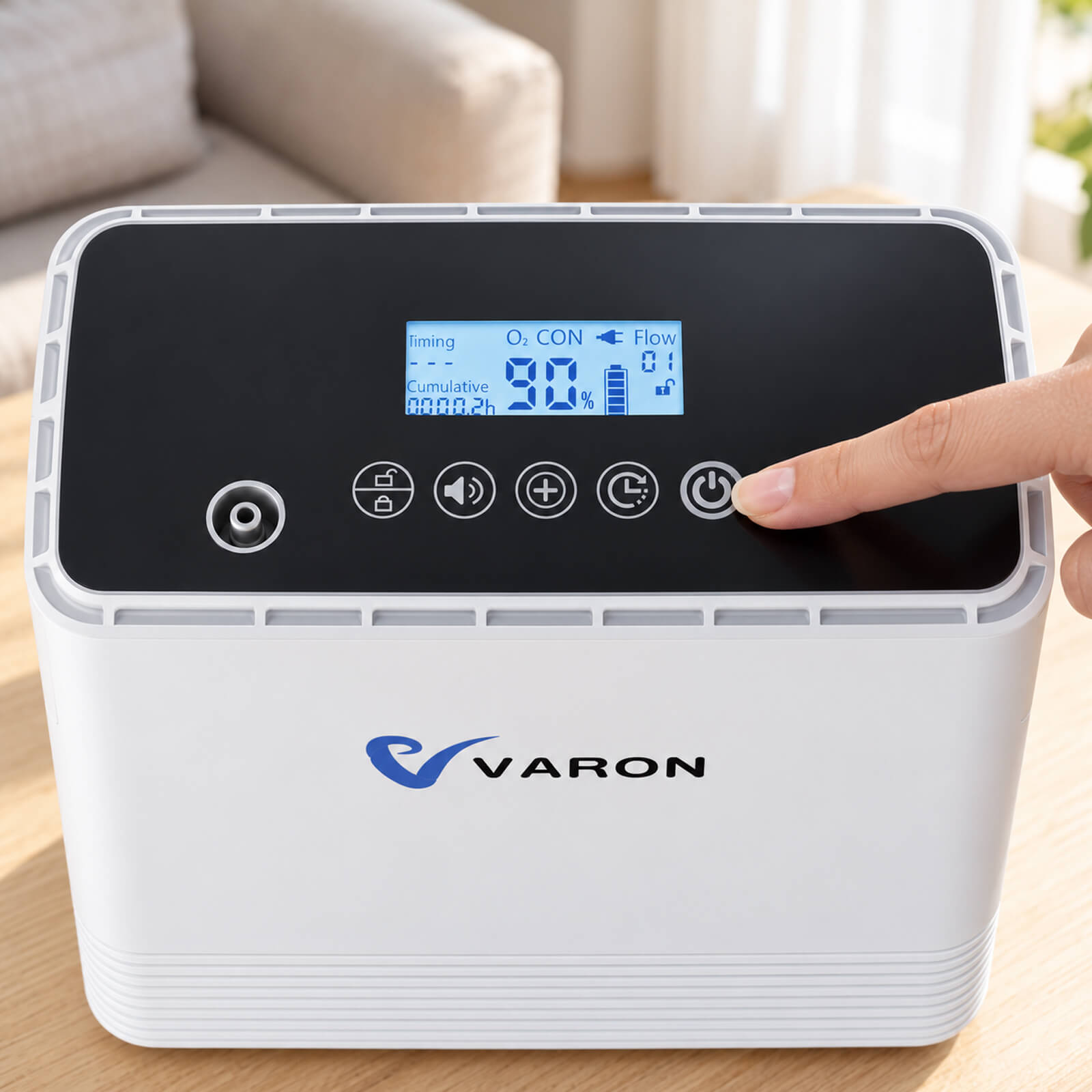 VARON Portable Oxygen Concentrator 1-6L/min NT-06