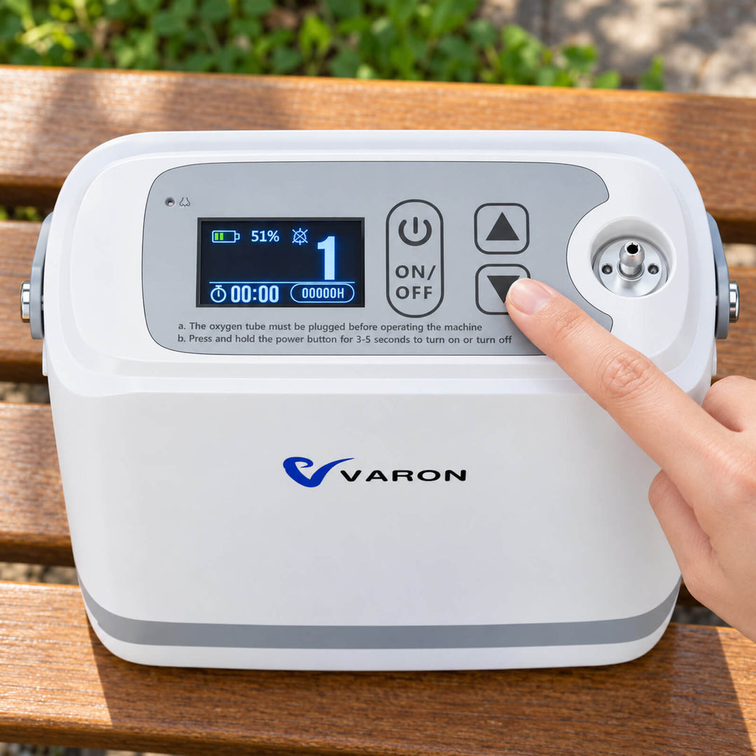 VARON Portable Oxygen Concentrator 1-8 L/min NT-08G