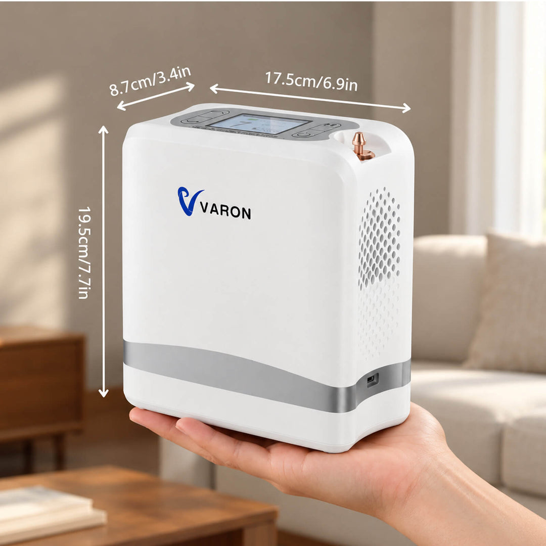 VARON Portable Oxygen Concentrator 1-7 L/min VP-8 Lite