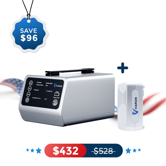 NEW ARRIVAL VARON Portable Oxygen Concentrator VT-1 for High Altitudes and Travel+ One 8 Cell Battery